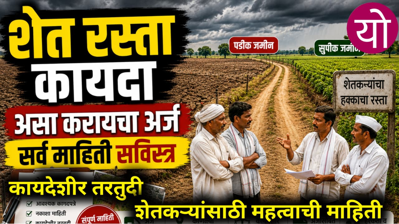 shet rasta kayda 2026 शेत रस्ता कायदा अर्ज कसा करायचा जाणून घ्या सविस्तर